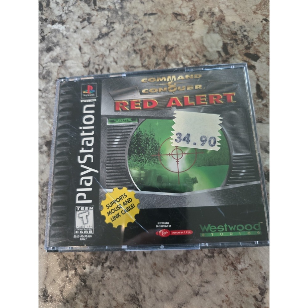 Command & Conquer: Red Alert (Sony PlayStation 1, 1997) No Manual